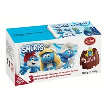 Zaini Şirinler Smurfs Sürpriz Çikolatalı Yumurta 3'lü 1 Paket