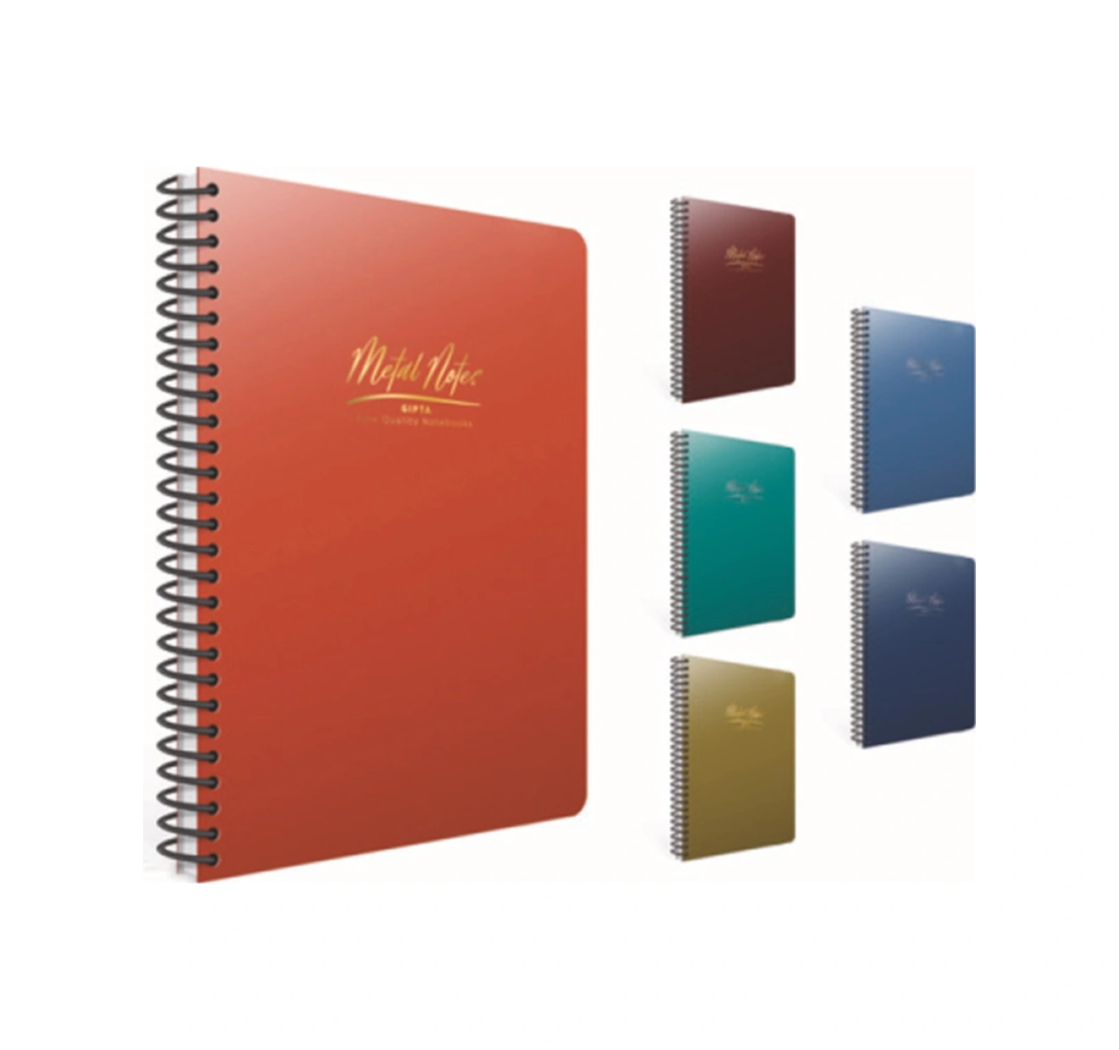 Metal Notes A4 Spiralli Pp Plastik Kapak Defter 80 Yaprak Kareli 4 Lü Paket