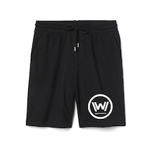 Westworld Logo Erkek Siyah Şort 001