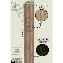 Atlantik Çam 40x270 Yeni Nesil Akustik Ahşap Duvar Paneli