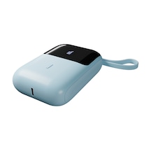 S-link P109m 10000mah Pd20w+qc18w+hsc22.5w Mavi Lcd Taşınabilir Pil Şarj Cihazı Powerbank Mavi