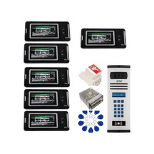 8 Daire Nts 2001-s 4,3'' Görüntülü Diafon Siyah-8004 Tuş Takımlı Şifreli+geçişli Zil Panelli Set