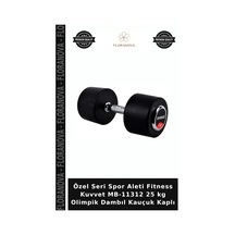 Özel Seri Spor Aleti Fitness Kuvvet Mb-11312 25 Kg Olimpik Dambıl Kauçuk Kaplı Diğer