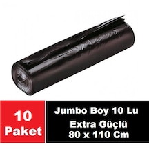 Sera Çöp Torbası Extra Güçlü Jumbo Boy 80x110 Cm 10 X 10 Lu
