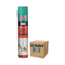 Akfix Fa006 Pu Pipetli Köpük 1 Koli 12 Adet 600 Gr 600