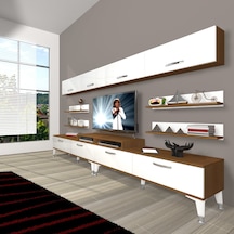 Decoraktiv Ekoflex 360y Slm Silver Tv Ünitesi Tv Sehpası Ceviz - Beyaz