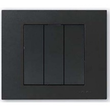 11 Adet Ovivo Grano Siyah Üçlü Anahtar Çerçeve Dahildir 11'li