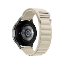 Galaxy Watch Active 2 44mm Uyumlu Krd-74 20mm Hasır Zore Kordon-beyaz