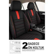 Oniks Kırmızı Tay Tüyü Ön 2 Oto Koltuk Kılıfı Doblo Van-panelvan 1+1-fiorino-combo