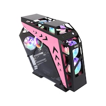 Robotic Case Ax9 5x12cm Fan Gaming Pc Kasası Gaming Pembe Oyuncu Kasası