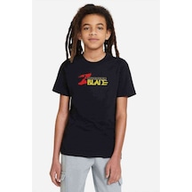 Tshirthane Conqueror' Balde Baskılı Unisex Çocuk Siyah Tshirt