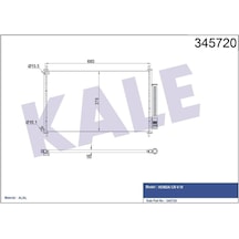 Kale Klıma Radyatoru Honda Cr-v 2.0 2.4 12-14 703 393x16 Klr-345720