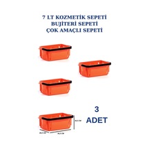 3 adet 7 Litre Kozmetik Sepeti Bijuteri Sepeti Kırtasiye Sepeti T
