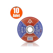 Interflex Inox Metal Kesici Taş Disk 115X1.0X22.23 Mm 10 Adet N11.378