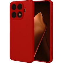 Xiaomi Mi 15t Pro Uyumlu Nano İçi Kadife Silikon - Kırmızı
