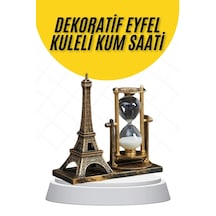 Hubrendy Kargo Dekoratif Eyfel Kulesi Ve Kum Saati Vintage Tarzı Masa Süsü Biblo
