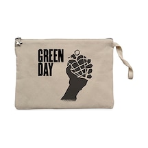 Green Day Bomb 2 Krem Clutch Astarlı Cüzdan / El Çantası Krem