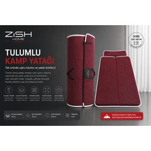 Zish Tekstil Flexı Evo 200x200 Tulumlu Katlanır Kamp Yatağı Karavan, Misafir Ve Anne Yanı Yatağı Bordo