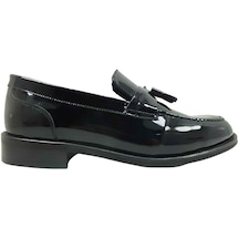 Bağcıksız Klasik Erkek Ayakkabı Siyah-rugan Mrt P105 001