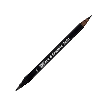 Zig Art&Graphic Twin Tut-80 076 Dark Brown Markör Kalem