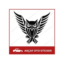 Baykuş Sticker Oto Sticker Baykuş Araba Sticker