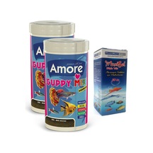 Guppy Mix Granules 500ml Lepistes Tropikal Balık Yemi ve Vitamini