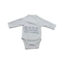 Remove Baby Kruvaze Kız Bebek Yandan Kapama Body - Beyaz