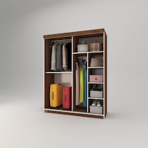 Kenzlife Gardırop Sürgülü Kapaklı Kapılı 140 Papatya Cvz Gardolap Dolap