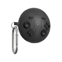 Retro-gamepad Huawei Freebuds 7i İçin Kulaklık Kılıfı Darbe Emici Köşe Korumalı Oyun Konsolu Görünümlü Freebuds 7i Kılıfı 360 Koruma Sağlayan Yumuşak Tpu Freebuds 7i Koruyucu Koyu Gri