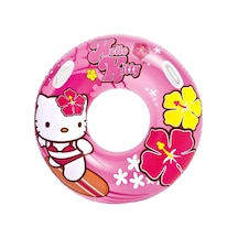 Hello Kitty Tutmaçlı Büyük Boy Deniz Simidi Pembe Havuz Simidi Ye