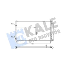 Klıma Radyatoru Kurutucu Ile Toyota Yarıs 1.5 Hybrıd 12 Al/al 646x339x12 8847447020