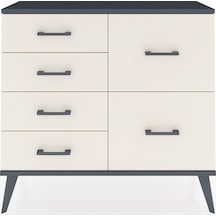 Arges Şifonyer 6 Çekmeceli 88x30x80 Aytaşı-antrasit/aytaşı Antrasit/aytaşı