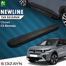 S-dizayn Citroen C3 Aircross 2 Newline Siyah Yan Basamak 183 Cm 2024 Üzeri A+ Kalite