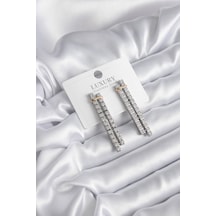 Vıp Seri Zirkon Taşlı Su Yolu Kadın Küpe - Tj-bkp8331