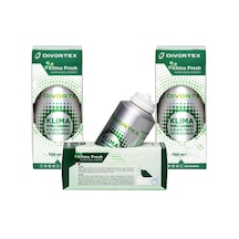 Divortex Klima Fresh - Klima Bombası - Yeşil Elma 3 x 150 ML
