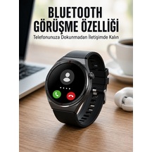 Akıllı Saat Nabız Sensörlü Bildirim Görebilen Spor Modları Gps Takibi Yeni Nesil Siyah