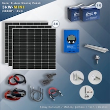 Matech 3 Kw Mını Solar Paket Sistem 3000w/gün