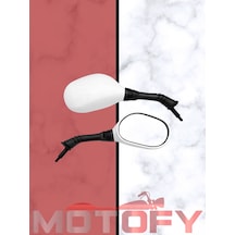 Honda Spacy Alpha 110 Ayna Takımı Beyaz Oem