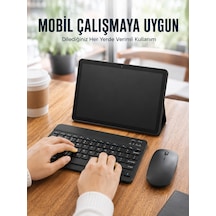 Bluetooth Klavyeli Android Tablet Seti Sım Kart Destekli Kablosuz Mouse Ve Mobil Çalışma Deneyimi - Lisinya