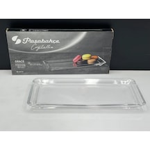 Paşabahçe Grace Dikdörtgen Cam Servis Tabağı 30 Cm Şeffaf