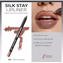 Cosmetics Silk Stay Lipliner Suya Dayanıklı İpeksi Dudak Kalemi - 04 Berry Rose Çok Renkli