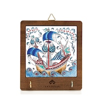 Anadoliamağazacılık Çini Serisi Kalyon 2 Seramik Dekoratif Askılık Diğer