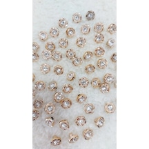 Metalize Taşlı Düğme 12mm 10 Adet. 1412