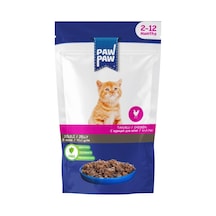 Paw Paw Pouch Tavuk Etli Yetişkin Kedi Maması 85 G