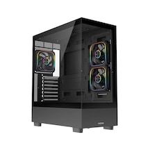 Fazeon F2 750w 80+ Bronze Argb 3x120mm Fanlı Atx Siyah Gamıng Kasa - 750 Watt