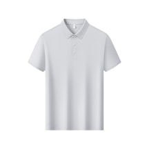 New Performance.arw86199.serintutan-antibakteriyel-yüksek Kalite.çıtçıtlı Polo T.shirt Gri