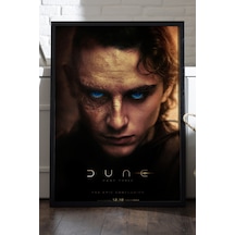 Dune Siyah Ahşap Çerçeveli Poster, Dekoratif Film Duvar Tablosu