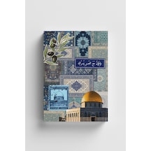 Ümmet Coğrafyası Serisi 2 Kudüs Kolajı Bullet Journal A5 Noktalı Defter Çok Renkli