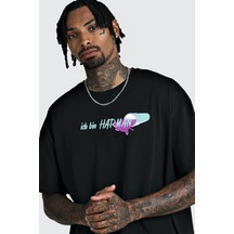 Startmore Unisex Oversize Harman Bisiklet Yaka Siyah