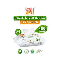 Vebox Easy Wet Wipes Yüzey Temizleme Havlusu 4x100 400 Yaprak